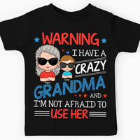 Personalized Gift For Grandson And Crazy Grandma Kid T Shirt - Kid Hoodie - Kid Sweatshirt 34475 thumb 1