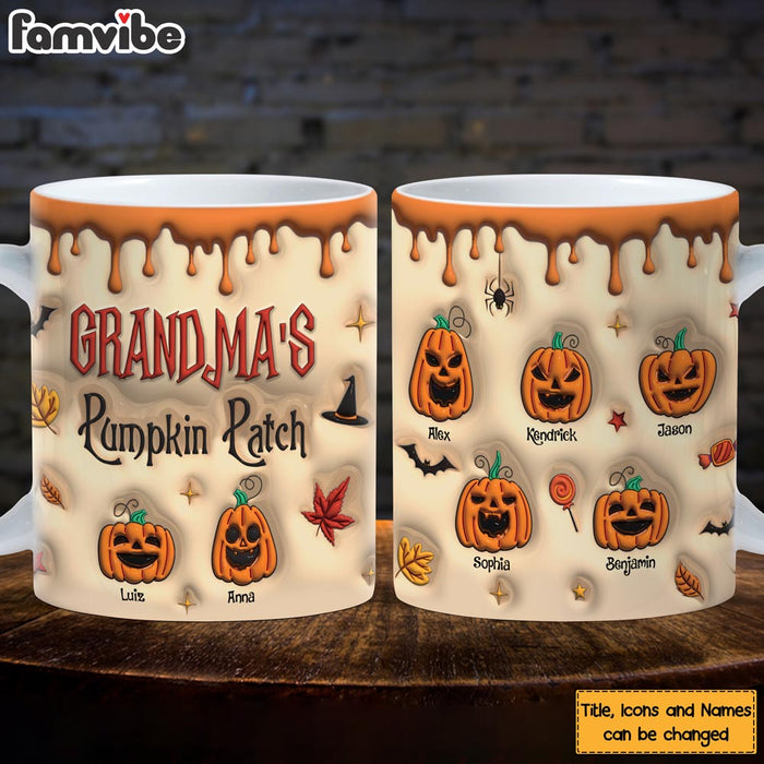 Personalized Gift For Grandma Autumn Pumpkin Patch Mug 34479 1