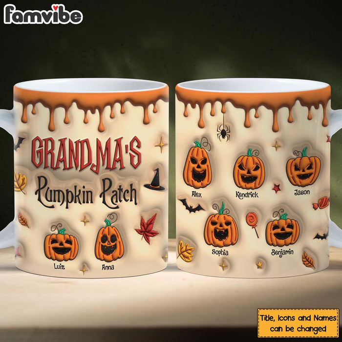 Personalized Gift For Grandma Autumn Pumpkin Patch Mug 34479 1