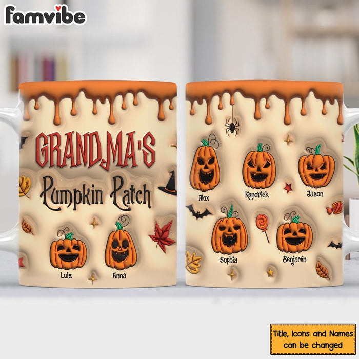 Personalized Gift For Grandma Autumn Pumpkin Patch Mug 34479 1