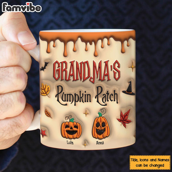 Personalized Gift For Grandma Autumn Pumpkin Patch Mug 34479 1