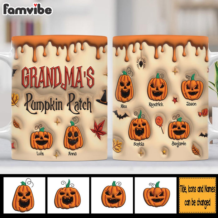 Personalized Gift For Grandma Autumn Pumpkin Patch Mug 34479 1