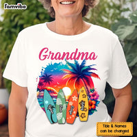 Personalized Gift For Grandma Beach With Grandkids Shirt - Hoodie - Sweatshirt 34484 thumb 1