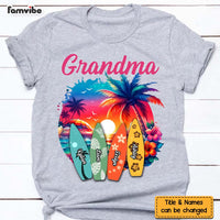 Personalized Gift For Grandma Beach With Grandkids Shirt - Hoodie - Sweatshirt 34484 thumb 1