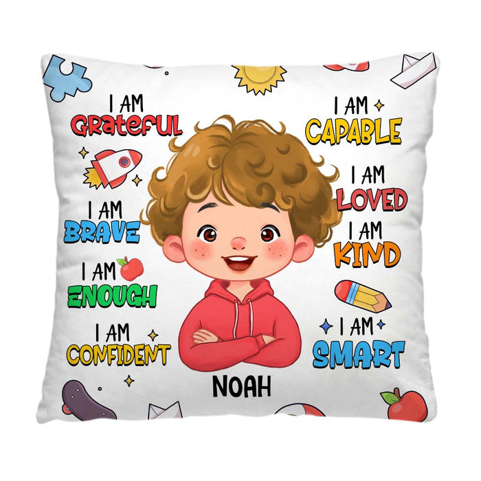Personalized Gift For Kid Affirmation I Am Kind Pillow 34490 1