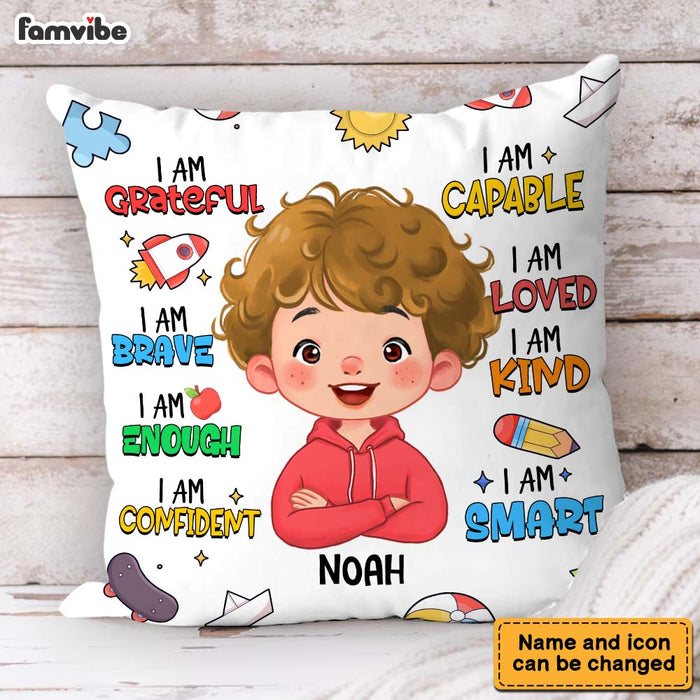 Personalized Gift For Kid Affirmation I Am Kind Pillow 34490 1