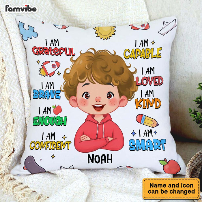 Personalized Gift For Kid Affirmation I Am Kind Pillow 34490 1