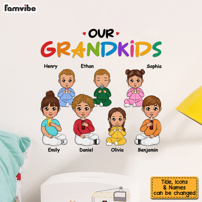 Personalized Our Grandkids - Loving Gift For Grandma Decal 34492 1