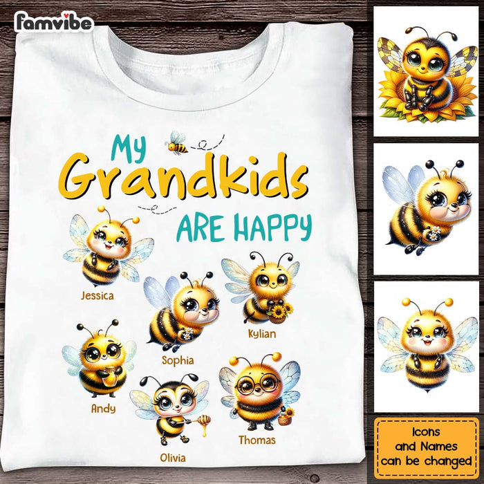Personalized Gift For Grandma Bee Happy Shirt - Hoodie - Sweatshirt 34493 1
