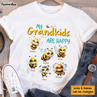 Personalized Gift For Grandma Bee Happy Shirt - Hoodie - Sweatshirt 34493 thumb 1