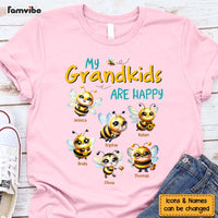 Personalized Gift For Grandma Bee Happy Shirt - Hoodie - Sweatshirt 34493 thumb 1