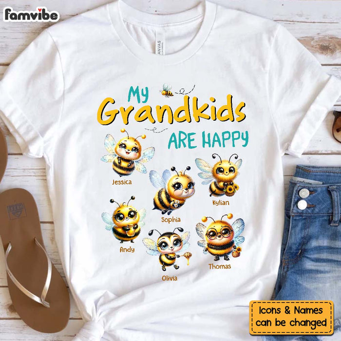 Personalized Gift For Grandma Bee Happy Shirt - Hoodie - Sweatshirt 34493 1