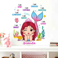 Personalized Gift For Granddaughter Mermaid Decor Decal 34494 thumb 1