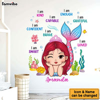 Personalized Gift For Granddaughter Mermaid Decor Decal 34494 thumb 1