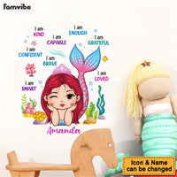 Personalized Gift For Granddaughter Mermaid Decor Decal 34494 thumb 1