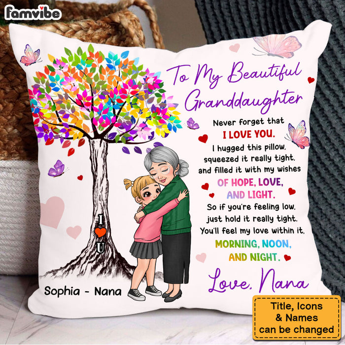 Personalized Gift For Granddaughter, Grandson, Kids Grandma Mother Hugged Pillow 34496 1