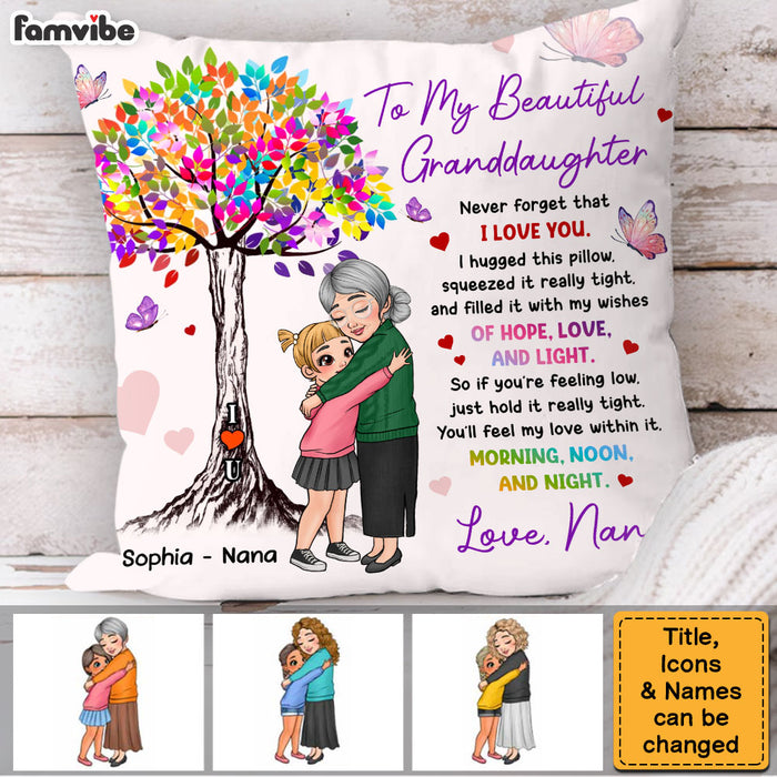 Personalized Gift For Granddaughter, Grandson, Kids Grandma Mother Hugged Pillow 34496 1