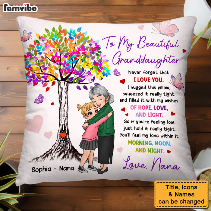 Personalized Gift For Granddaughter, Grandson, Kids Grandma Mother Hugged Pillow 34496 1