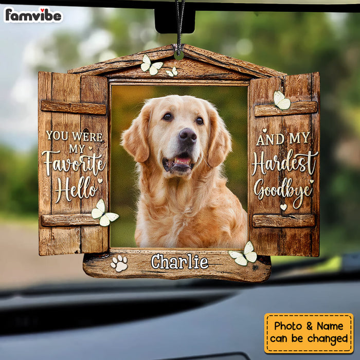 Personalized Gift For Dog Lovers You Were My Favorite Hello Car Air Freshener 34501 1