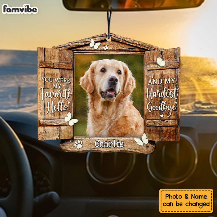 Personalized Gift For Dog Lovers You Were My Favorite Hello Car Air Freshener 34501 1