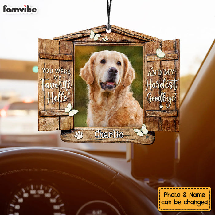 Personalized Gift For Dog Lovers You Were My Favorite Hello Car Air Freshener 34501 1