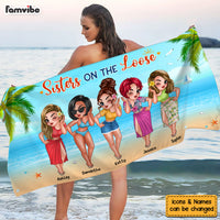Personalized Sisters On The Loose Beach Towel 34510 thumb 1