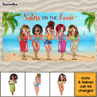 Personalized Sisters On The Loose Beach Towel 34510 thumb 1