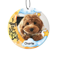 Personalized I Woof You To The Moon And Back Dog Lovers Car Air Freshener 34526 thumb 1