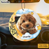 Personalized I Woof You To The Moon And Back Dog Lovers Car Air Freshener 34526 thumb 1