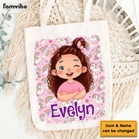 Personalized Gift For Granddaughter Name Colorful Tote Bag 34528 thumb 1