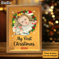 Personalized Gift for Baby First Christmas Upload Photo Picture Frame Light Box 34552 thumb 1