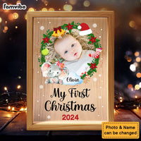 Personalized Gift for Baby First Christmas Upload Photo Picture Frame Light Box 34552 thumb 1