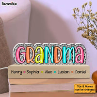 Personalized Gift For Grandma Dalmatian Dots Acrylic Name Night Light 34570 thumb 1