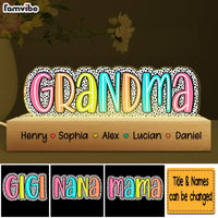 Personalized Gift For Grandma Dalmatian Dots Acrylic Name Night Light 34570 thumb 1