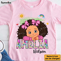 Personalized Gift For Granddaughter Grandson Paisley Floral Name Kid T Shirt - Kid Hoodie - Kid Sweatshirt 34594 thumb 1