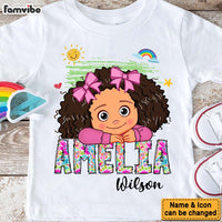 Personalized Gift For Granddaughter Grandson Paisley Floral Name Kid T Shirt - Kid Hoodie - Kid Sweatshirt 34594 thumb 1