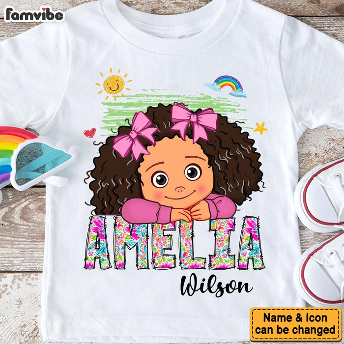 Personalized Gift For Granddaughter Grandson Paisley Floral Name Kid T Shirt - Kid Hoodie - Kid Sweatshirt 34594 1