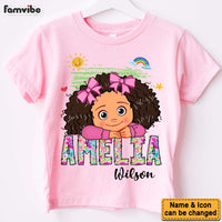 Personalized Gift For Granddaughter Grandson Paisley Floral Name Kid T Shirt - Kid Hoodie - Kid Sweatshirt 34594 thumb 1