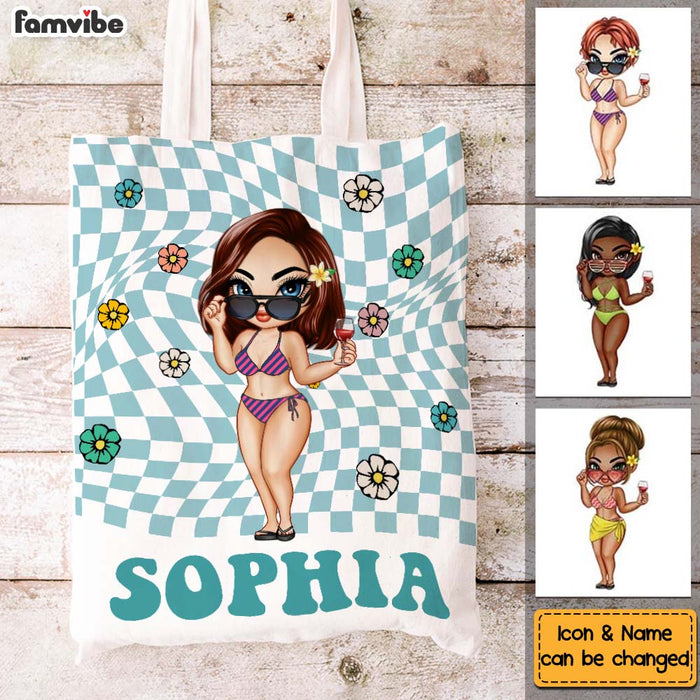 Personalized Summer Vibes Gift Tote Bag 34604 1