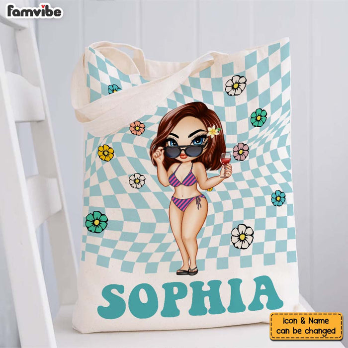 Personalized Summer Vibes Gift Tote Bag 34604 1