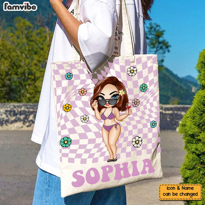 Personalized Summer Vibes Gift Tote Bag 34604 1