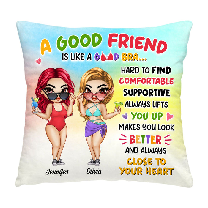 Personalized Gift to my Good Friend Good Bra Pillow 34607 1