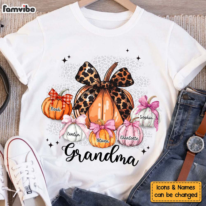 Personalized Gift For Grandma Fall Coquette Pumpkins Shirt - Hoodie - Sweatshirt 34610 1