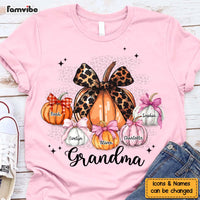 Personalized Gift For Grandma Fall Coquette Pumpkins Shirt - Hoodie - Sweatshirt 34610 thumb 1