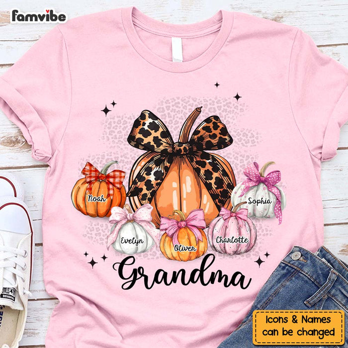 Personalized Gift For Grandma Fall Coquette Pumpkins Shirt - Hoodie - Sweatshirt 34610 1