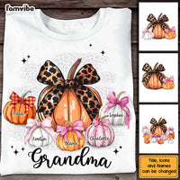 Personalized Gift For Grandma Fall Coquette Pumpkins Shirt - Hoodie - Sweatshirt 34610 thumb 1