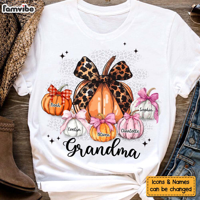 Personalized Gift For Grandma Fall Coquette Pumpkins Shirt - Hoodie - Sweatshirt 34610 1