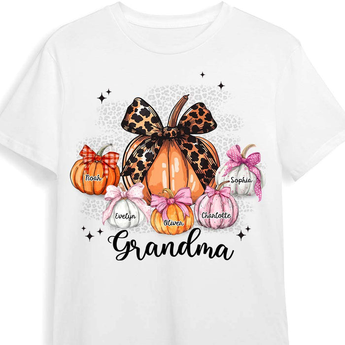 Personalized Gift For Grandma Fall Coquette Pumpkins Shirt - Hoodie - Sweatshirt 34610 1