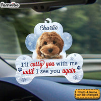 Personalized Gift For Dog Lovers I'll Carry You With Me Car Air Freshener 34617 thumb 1