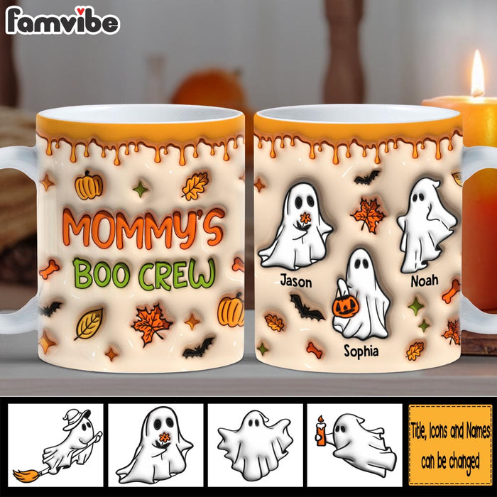 Personalized Gift For Grandma's Boo Crew 3D Inflated Mug 34619 1